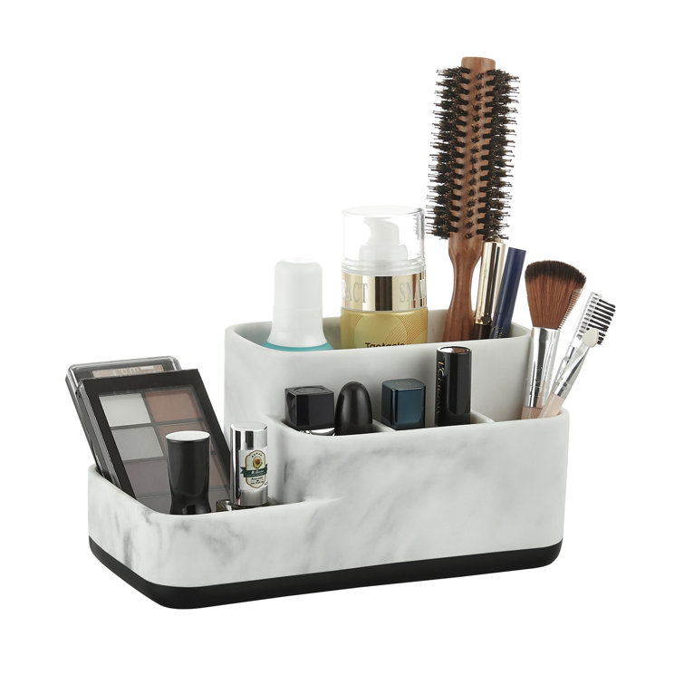 Ebern Designs Versatile Countertop Storage Organizer Caddy (marble